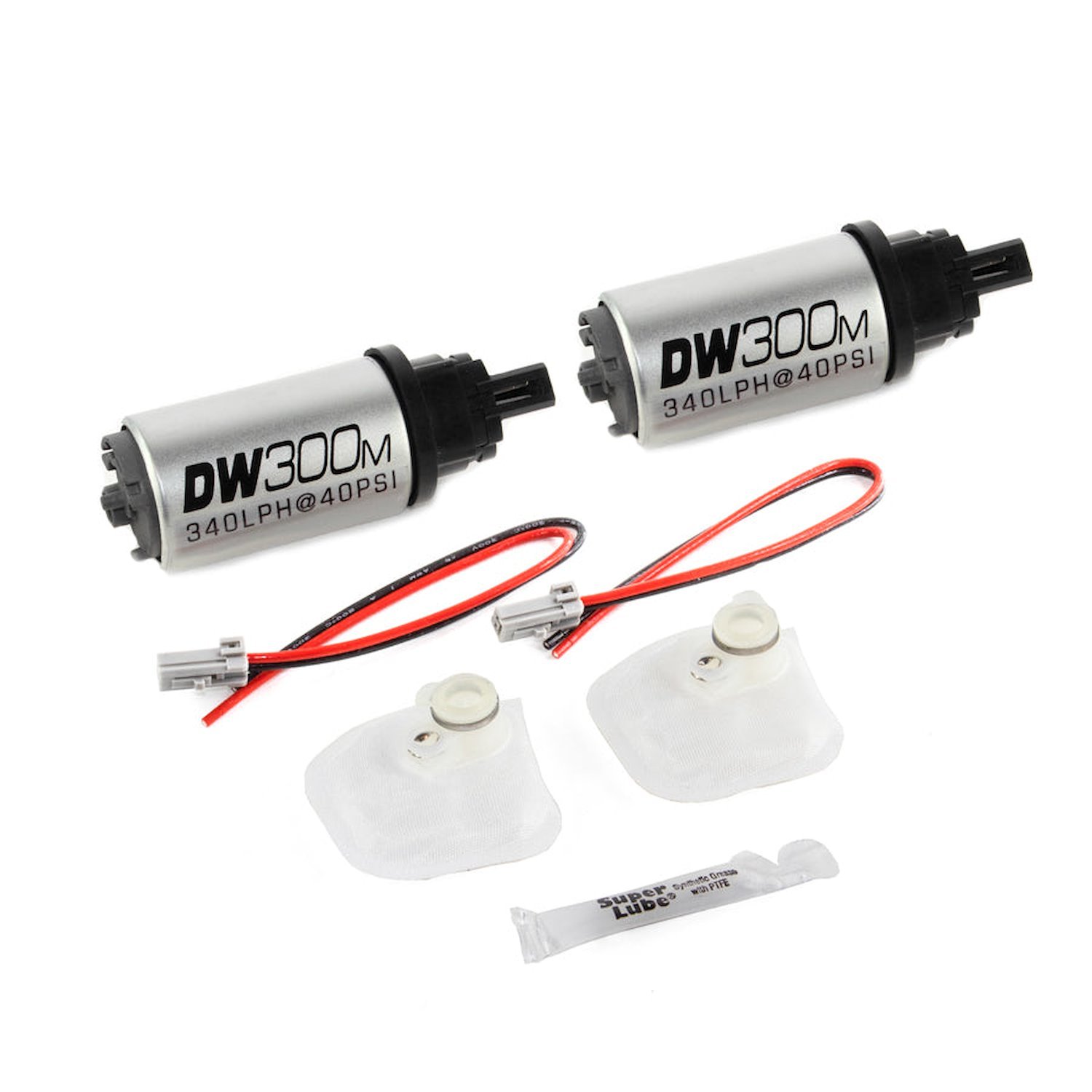 93051035 DW300M series 340lph Ford in-tank fuel pump w/ install kit for 07-10 GT500 and GT500KR (2 pumps included)
