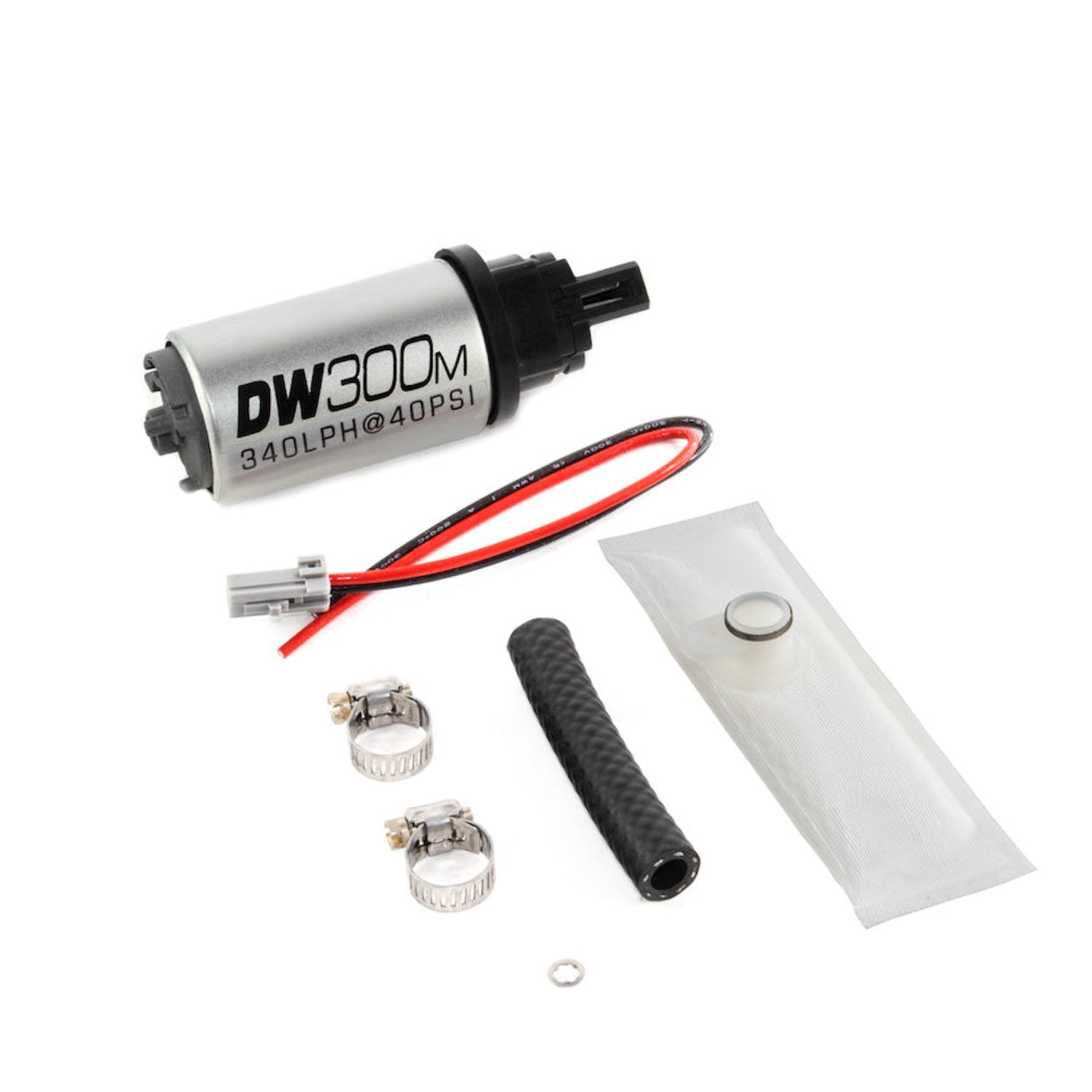 93051037 DW300M series 340lph Ford in-tank fuel pump and install kit for 97-04 F150/250 V6/V8 (gas only)