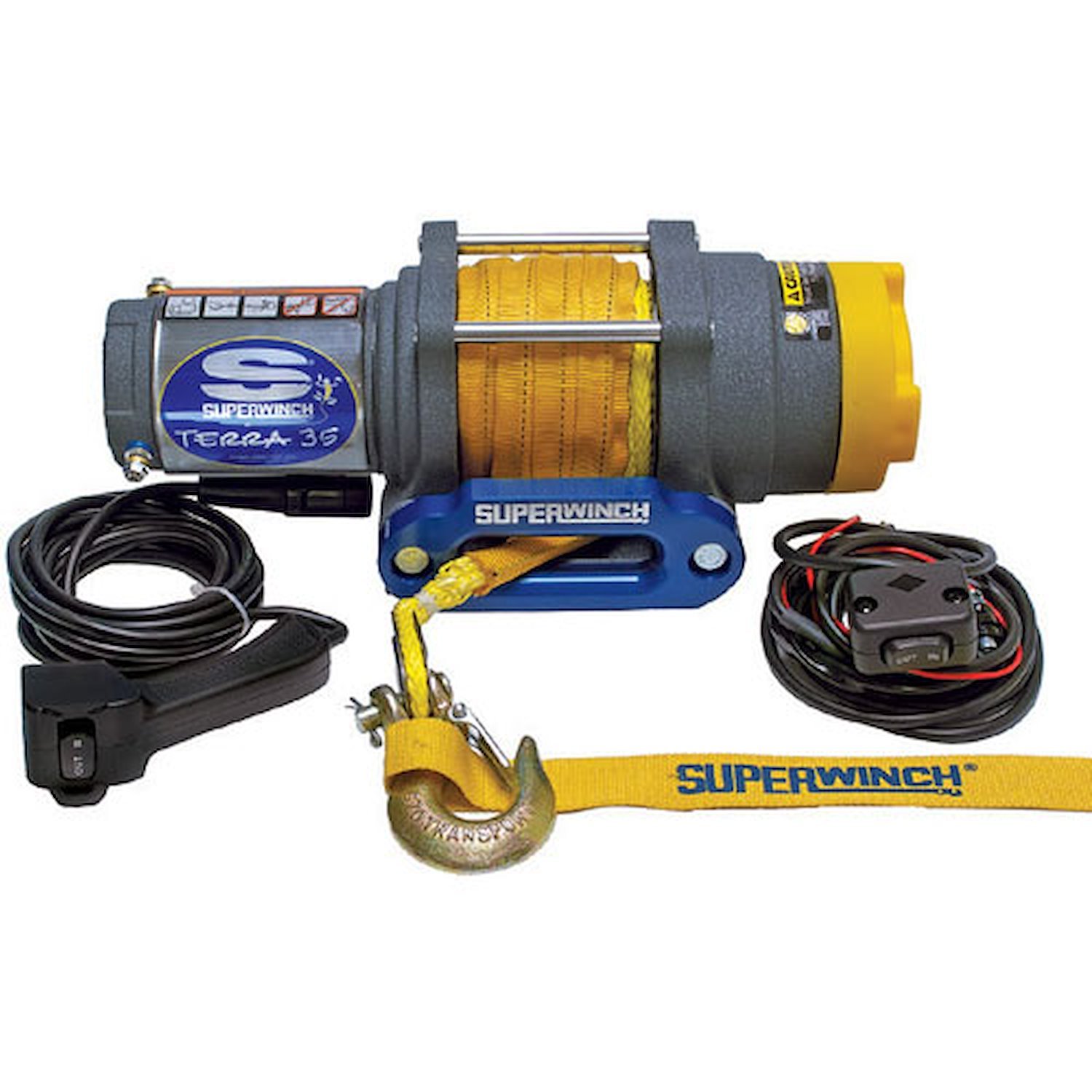 Terra 35SR Winch Rated Line Pull 3,500-lb.