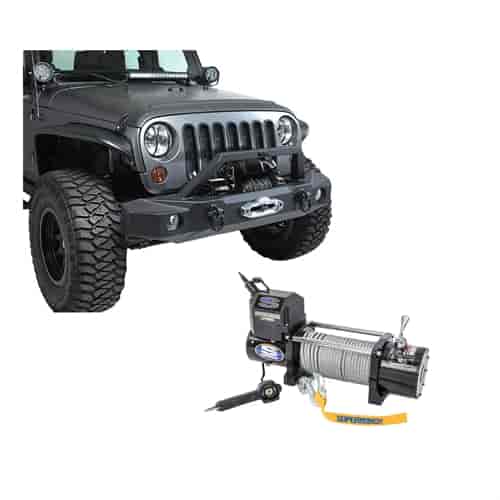 LP8500 Winch and Bumper Kit for 2007-2016 Jeep Wrangler