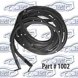 Door Weatherstrip With Clips and Molded Ends 55-57 Chevrolet Nomad, Pontiac Safari