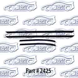 Window Weatherstrip Replacement Style - Outer Only 71-75 Chevrolet Impala, Caprice Convertible