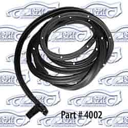 Door Weatherstrip W/ Clips & Molded Ends Chevy II 1962-67, Hard Top and Convertable