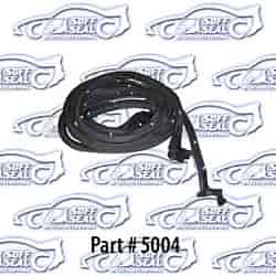 Door Weatherstrip W/ Clips & Molded Ends Chevelle, A-Body 1964-65, Hard Top and Convertable