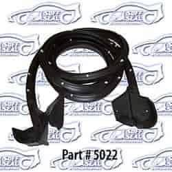 Door Weatherstrip W/ Clips & Molded Ends Chevelle, Monte Carlo 1969-72, Hard Top and Convertable