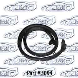 Header seal with clips and molded ends 68-72