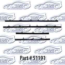 Window weatherstrip, original style with round bead 66-67 Chevrolet Chevelle Convertible