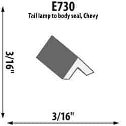 Tail Lamp-Body Extrusion Height: 3/16"