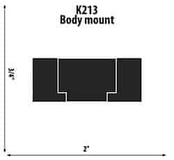 Lower Body Mount ID: 1"