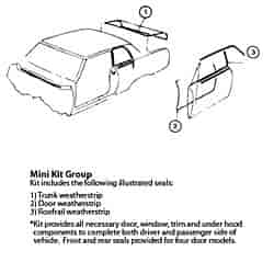 Weatherstrip Kit "66-67 Chevrolet Nova 2 Door