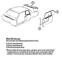 Weatherstrip Kit "64-65 Chevrolet Chevelle 2 Door