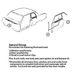 Weatherstrip Kit "66 Chevrolet El Camino