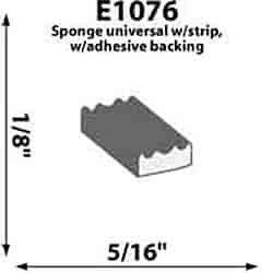 Self-adhesive Extrusion Height: 1/8"