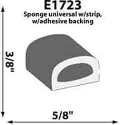 Self-adhesive Extrusion Height: 3/8"