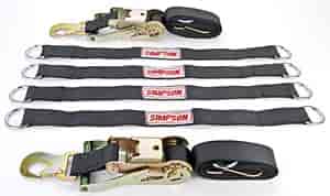 Axle Ratchet Tie-Down & Strap Kit 2) Axle Ratchet Tie-Downs