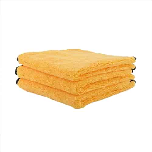 Professional Grade Premium Microfiber Towels Gold 3 Pack