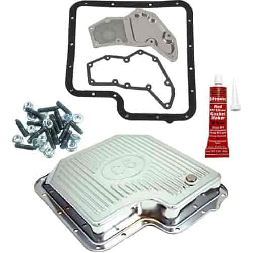 Chrome Transmission Pan Ford C6 Includes: