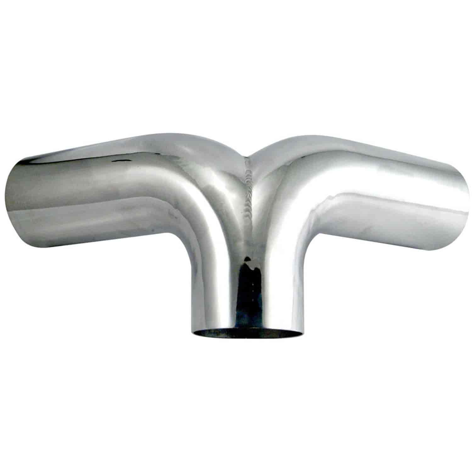 Aluminum Y-Pipe 4" diameter tubing