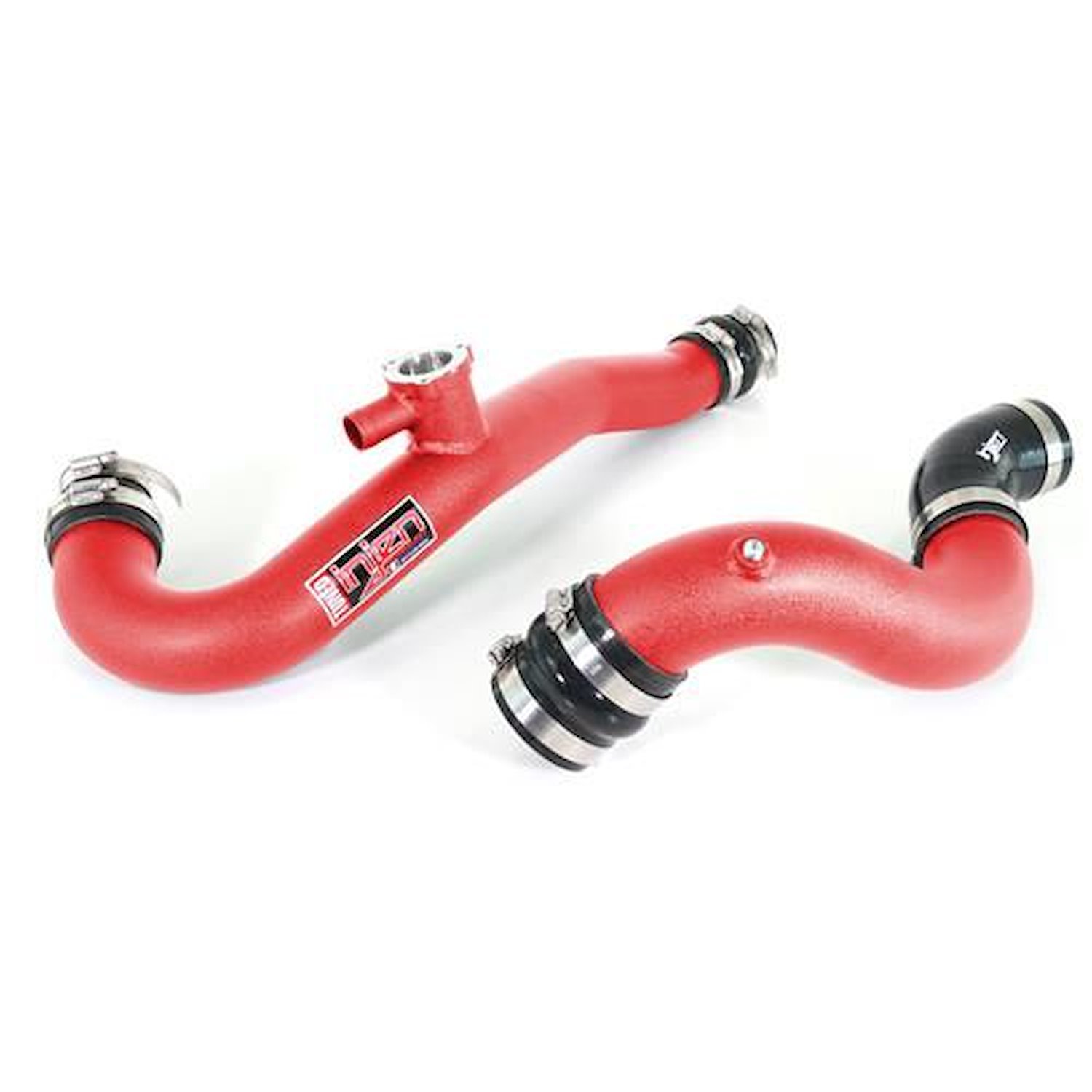 Wrinke Red SES Intercooler Pipes, 2015-2019 Ford Mustang 2.3L Turbo
