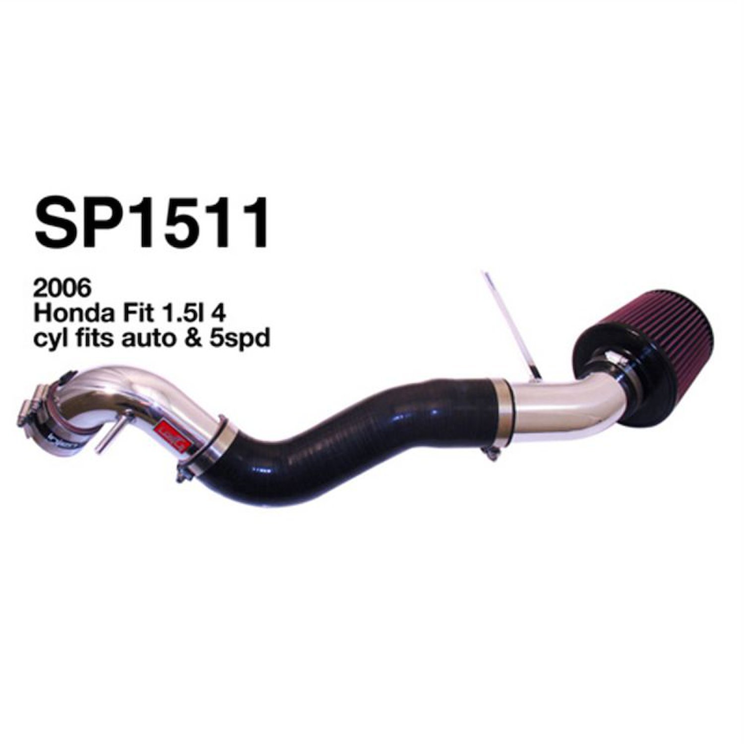 Polished SP Cold Air Intake System, 2007-2008 Honda Fit 1.5L