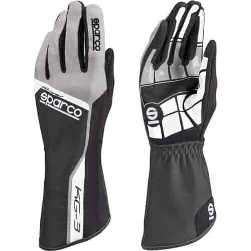 Track KG-3 Kart Gloves Black/Gray