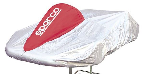 KART COVER SILVER/RED
