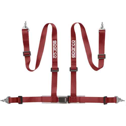 2" 4-Point Snap-In Racing Harness Red