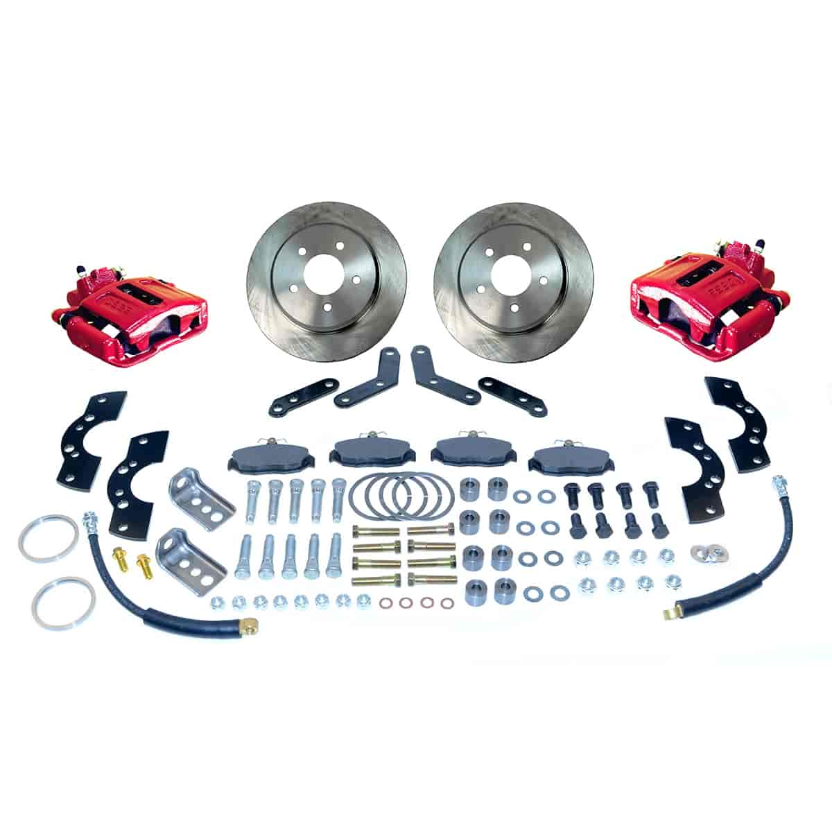 Disc Brake Kit Rear - 1 Single Piston with 11.25in Rotor - Red