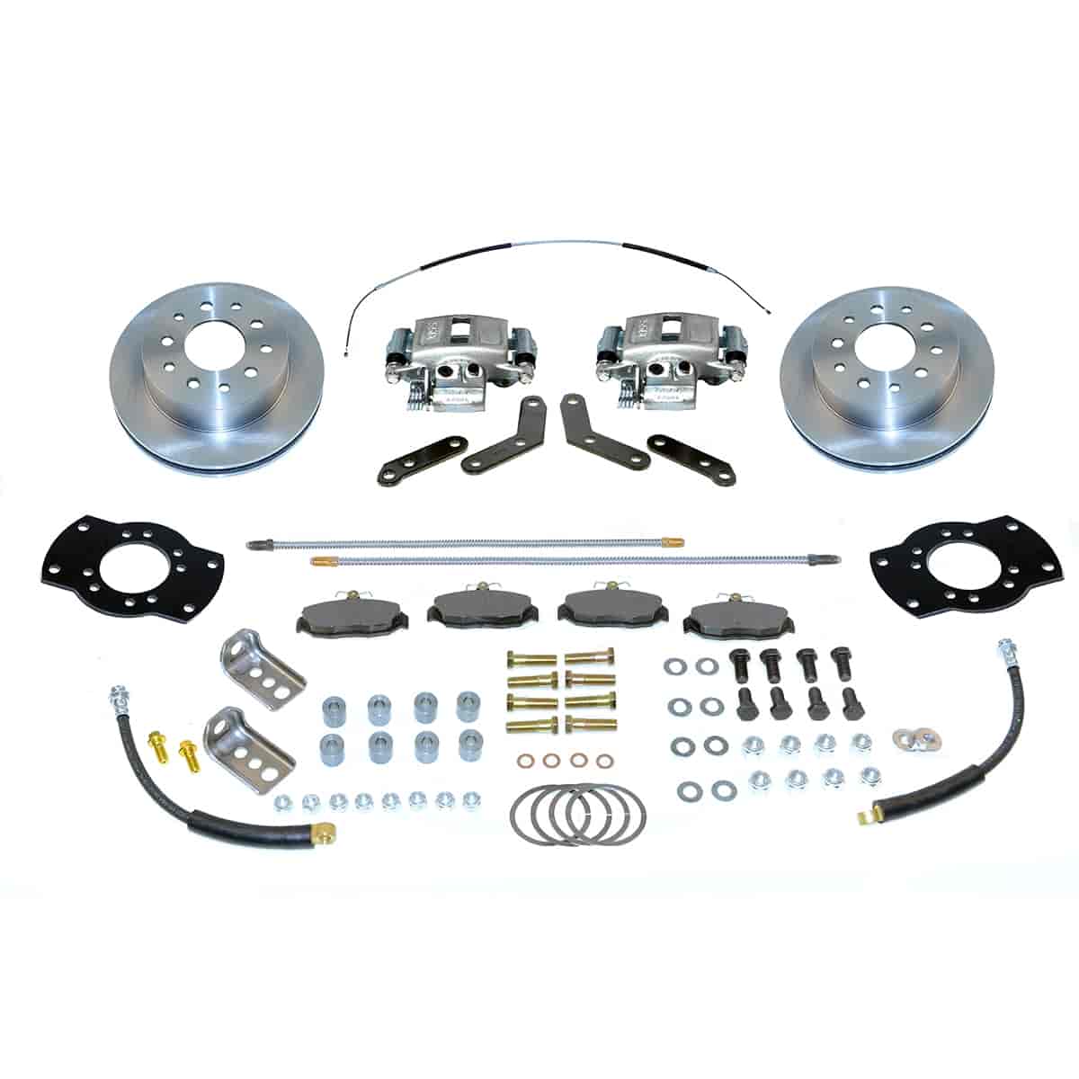 Drum To Disc Brake Conversion Kit Alum Calipers Rear w/10.5 in. Rotors