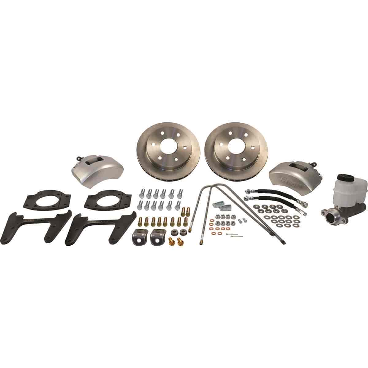Super TKR1 Single-Piston Rear Drum to Disc Brake Conversion Kit 1988-00 GM (See applications in More Details)