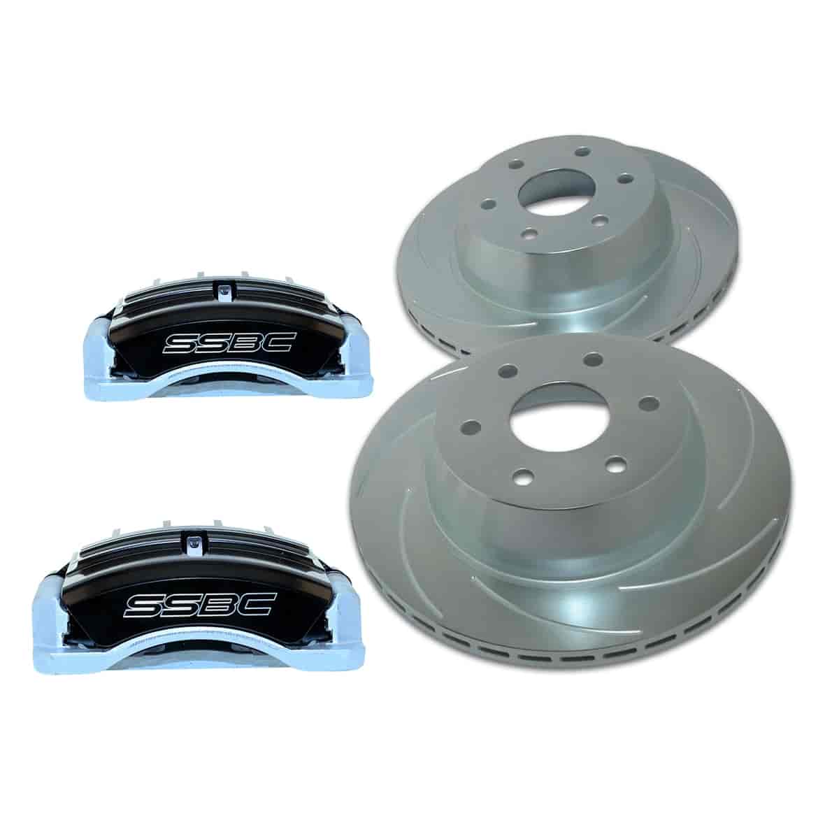 Tri-Power 3-Piston Front Disc Brake Kit Late GM (See applications in More Detail)