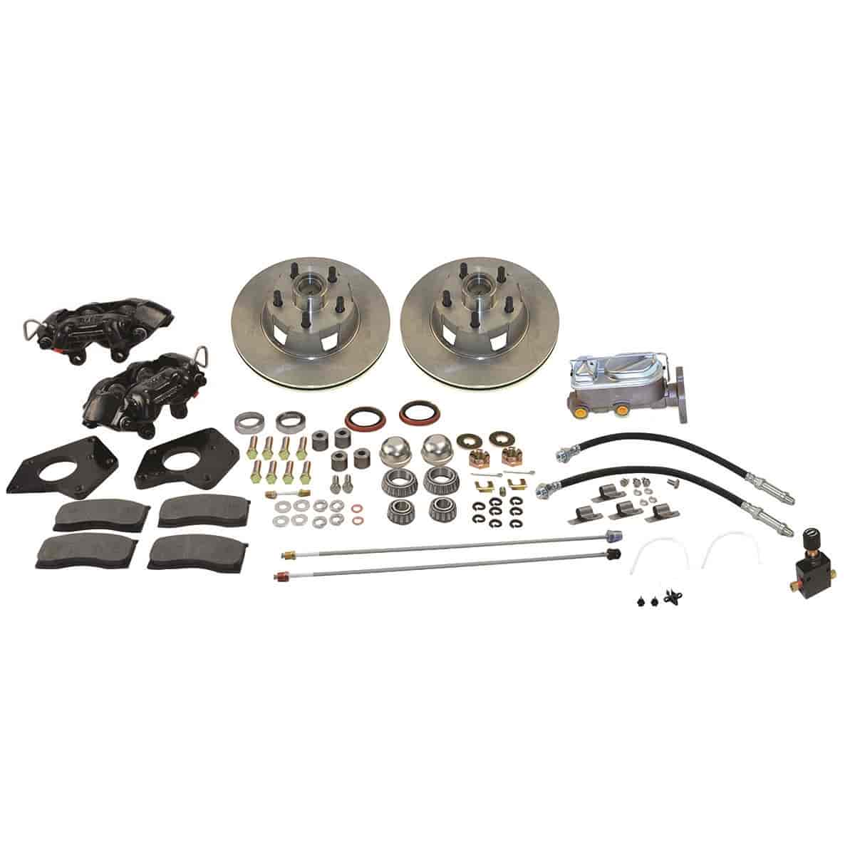 Front 4-Piston Drum to Disc Brake Conversion Kit See More Details For Applications