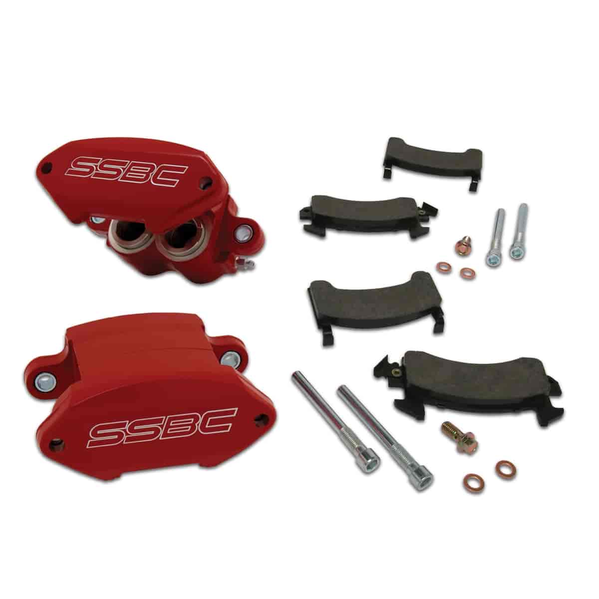 Sport Twin Quick Change Front Caliper Kit Aluminum caliper with twin 38mm pistons