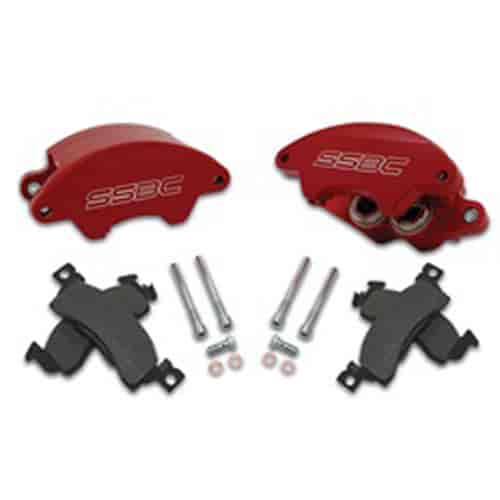 Super Twin Quick Change Front Caliper Kit Late 1960"s and Up GM Full Size (Standard 1-1/4in Wide)