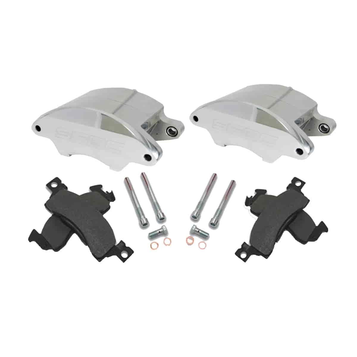 Super Twin Quick Change Front Caliper Kit Late 1960"s and Up GM Full Size (Standard 1in Wide)