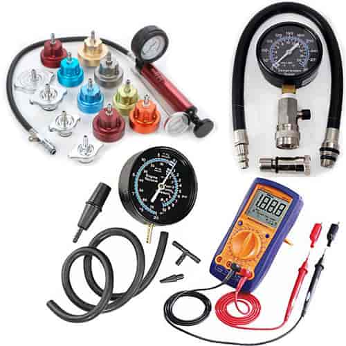 Engine Diagnostic Kit Includes Cylinder Compression Tester