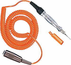Mini Circuit Tester with Cord 6" high-visibility coil cord