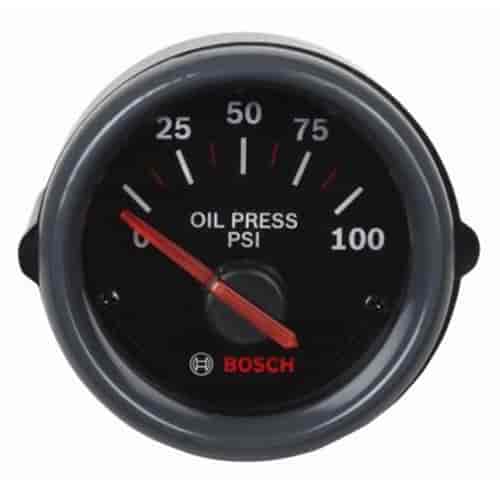 Sport ST Oil Pressure Gauge [Electrical] 2 in. Black Dial Face