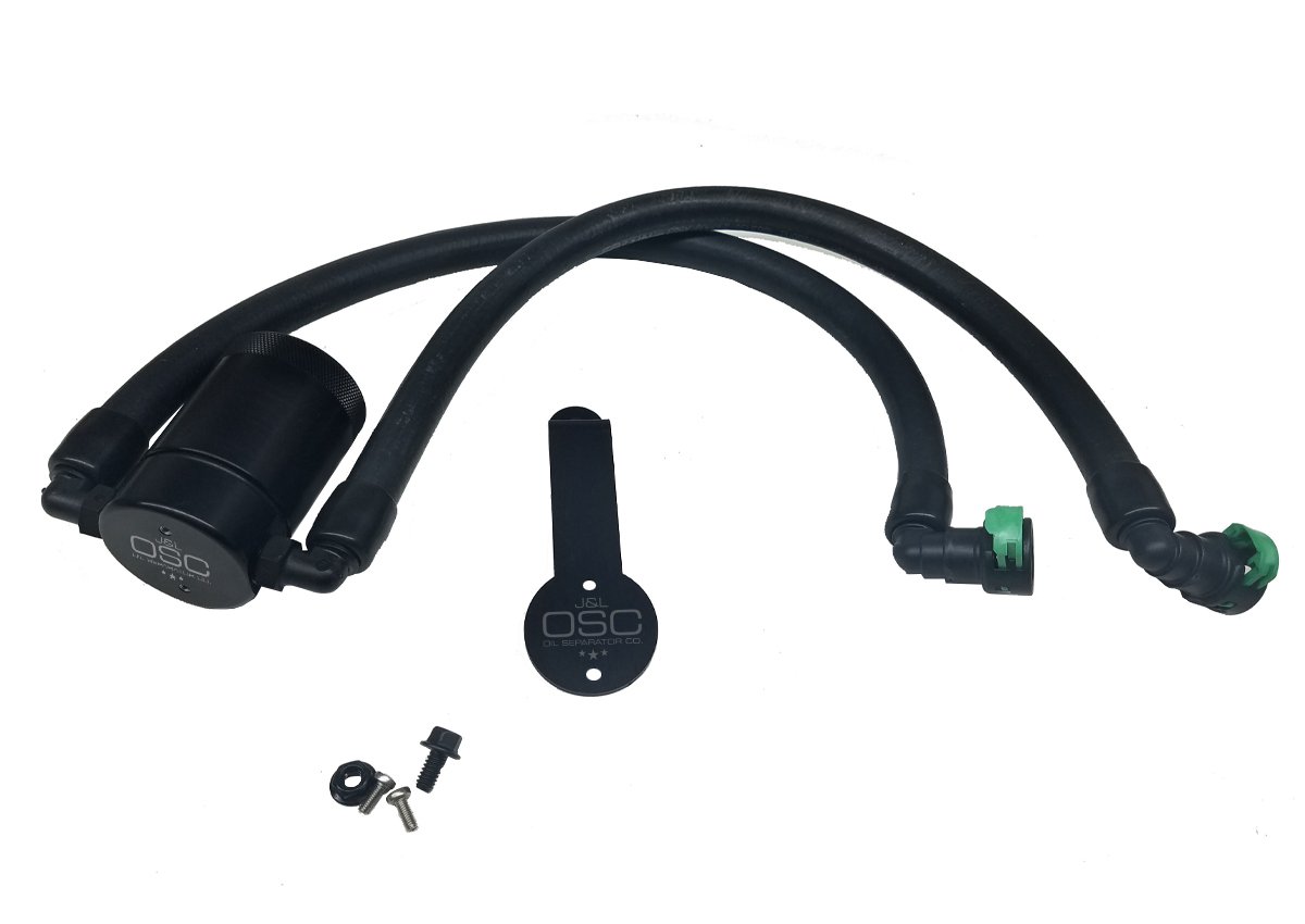 Oil Separator 3.0 Driver Side, Black Anodized [Fits Select Ford Mustang EcoBoost]