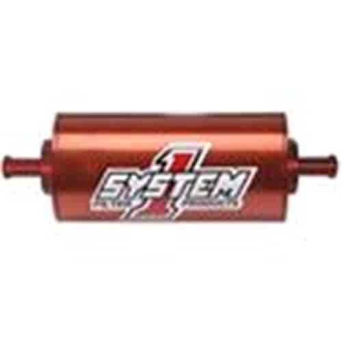 Long Inline Fuel Filter 3/8" Barb Male Ends