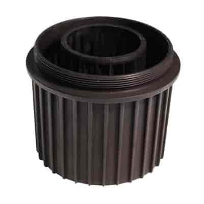 Housing black anodized 4 dia. X 4 1/4 spin-on fuel & oil filters