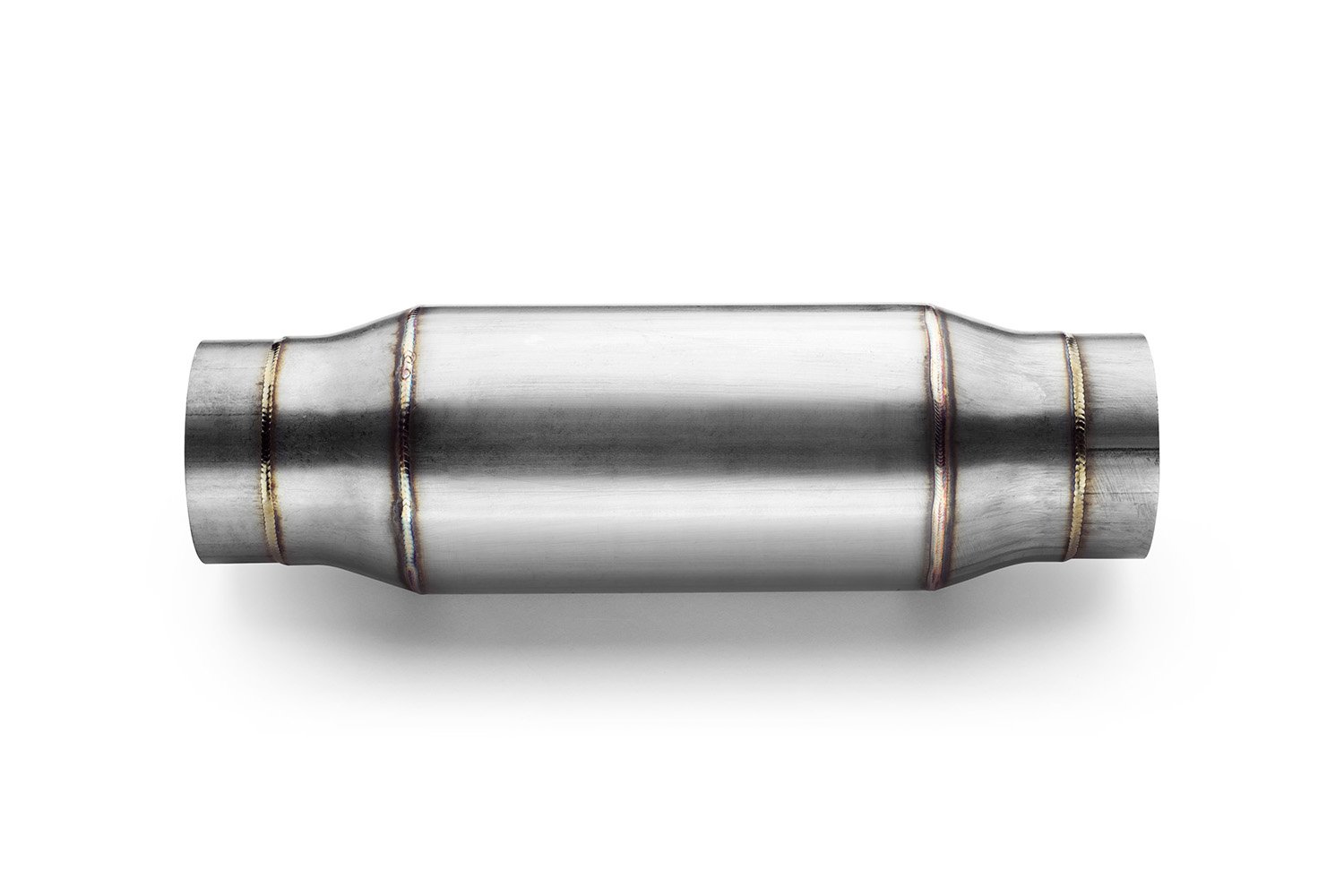 TR-Series Resonator Muffler, Inlet/Outlet: 3 in., Overall Length: 13 in. [Mirror Polished Finish]