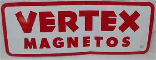 Vertex Magnetos Decal 1.6875 in. x .875 in.