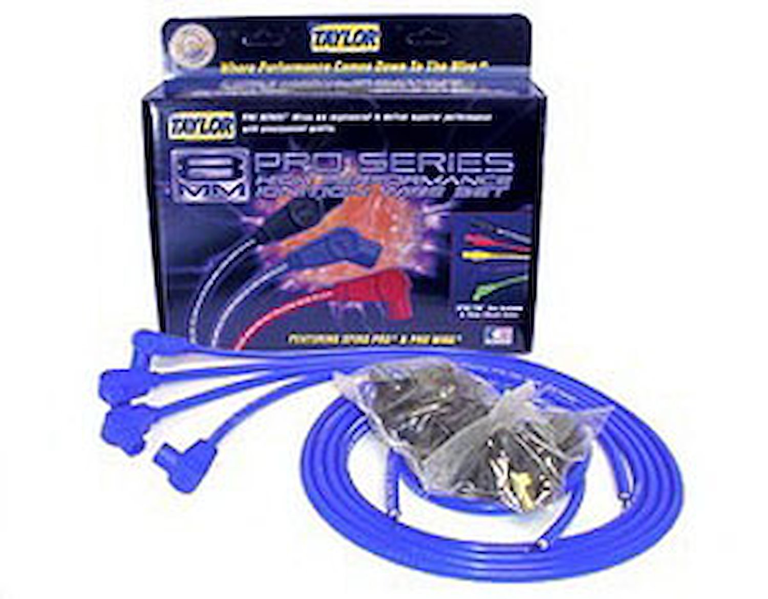 Spiro Pro 8mm Spark Plug Wires Universal Fit,