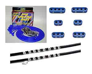 Spiro Pro 8mm Wire Kit - Blue Universal Fit, 8 cyl
