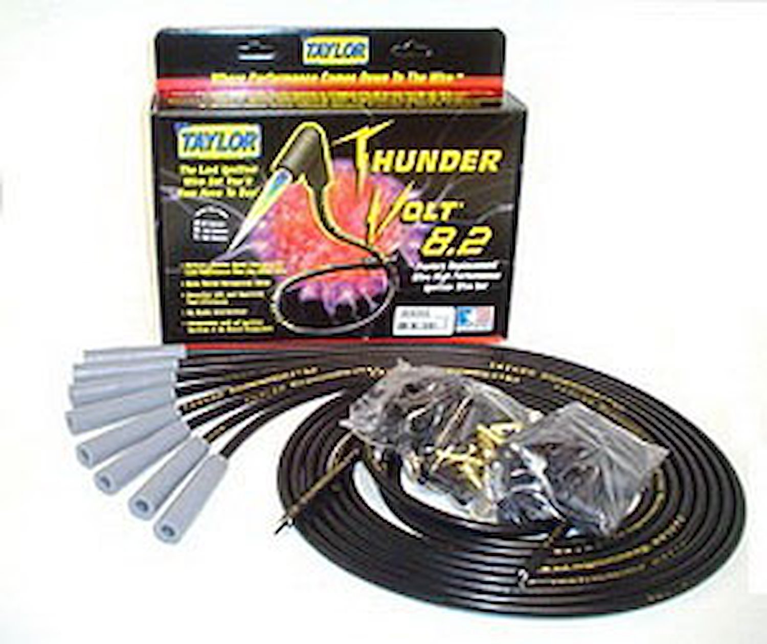ThunderVolt 8.2mm Spark Plug Wires Universal Fit, 8-Cylinder