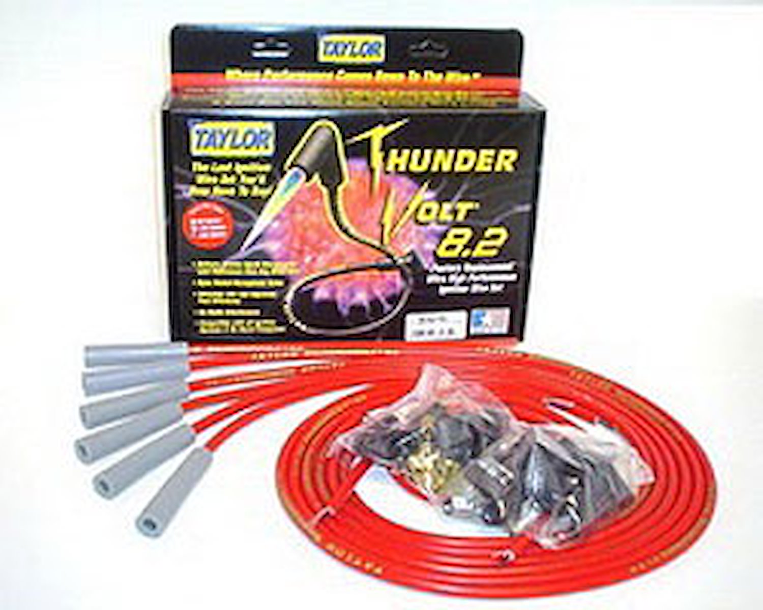 ThunderVolt 8.2mm Spark Plug Wires Universal Fit, 6-Cylinder