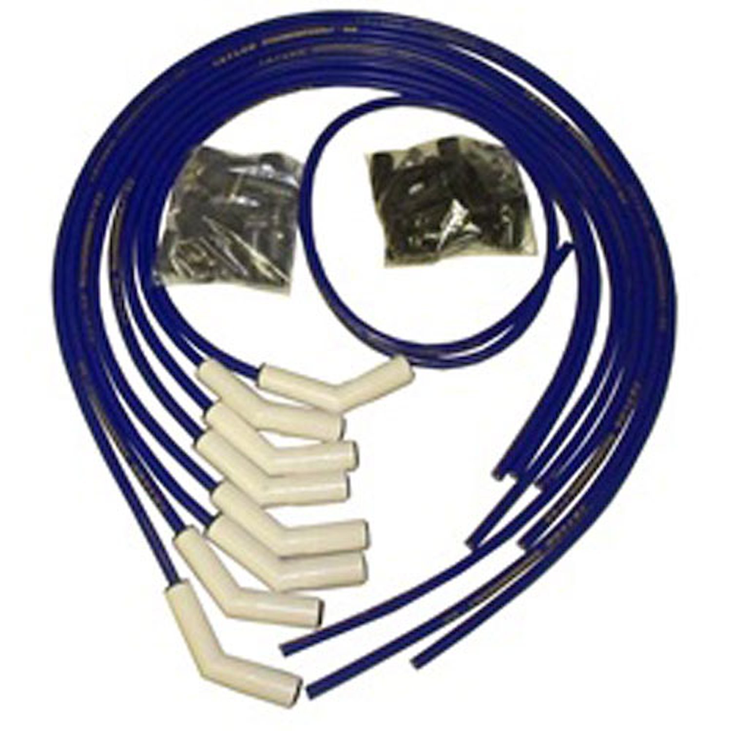 ThunderVolt 8.2 mm. Ignition Wire Set Ceramic Boot Universal Wire Set 135 deg. Blue