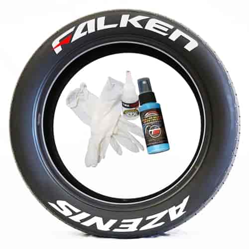 Falken Azenis with Red Dashes Tire Lettering