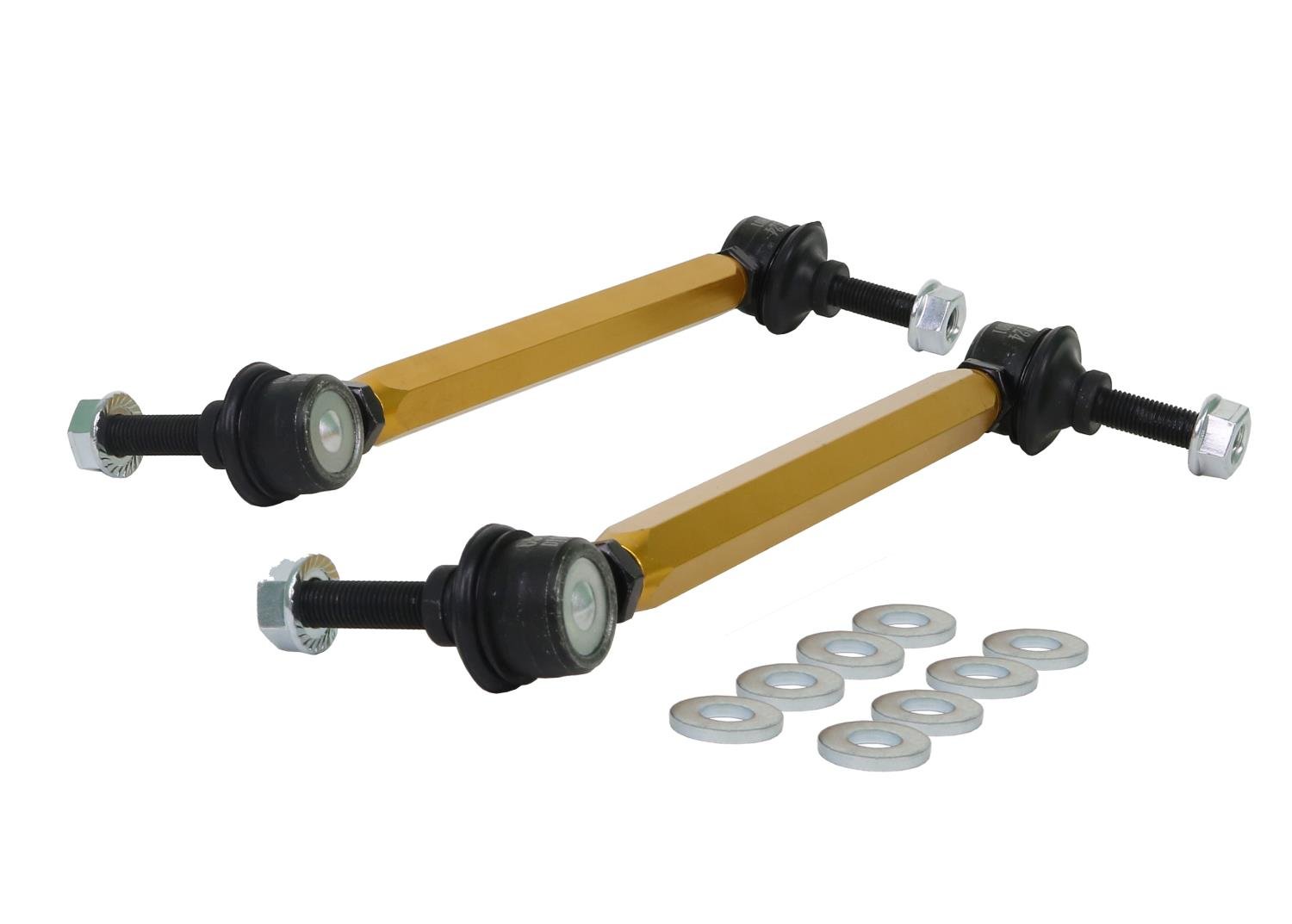 KLC140-255 Universal Sway Bar Link Kit -Heavy Duty Adjustable 10 mm Ball/Ball Style